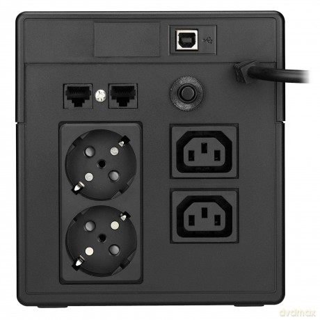 UPS LINE-INTERACTIVE 1000VA 2X SCHUKO + 2XIEC OUT, RJ11/RJ45 IN/OUT, USB, LCD