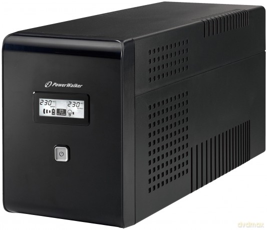 UPS LINE-INTERACTIVE 2000VA 2X SCHUKO + 2XIEC OUT, RJ11/RJ45 IN/OUT, USB, LCD