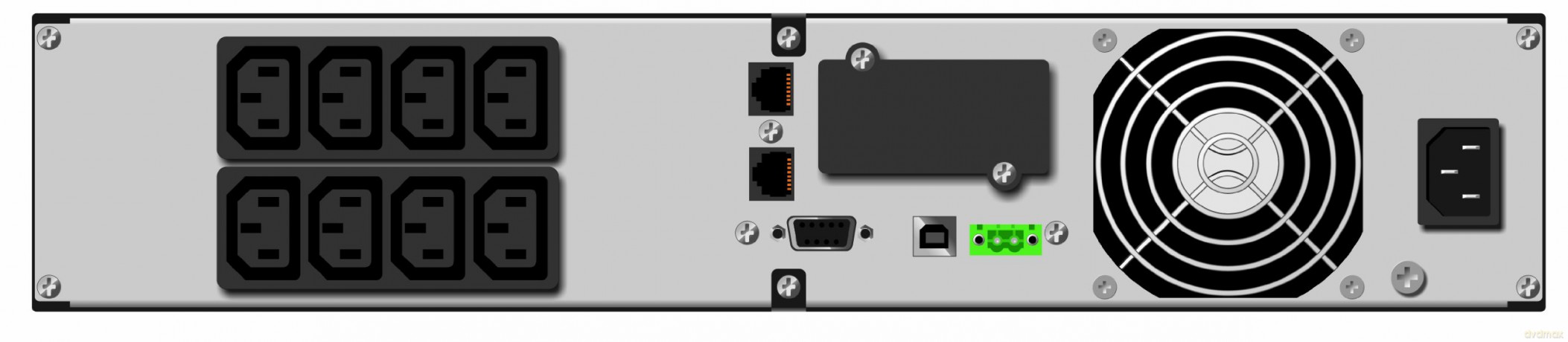UPS LINE-INTERACTIVE 2000VA 8X IEC OUT, RJ11/RJ45 IN/OUT, USB/RS-232, LCD, RACK 19''
