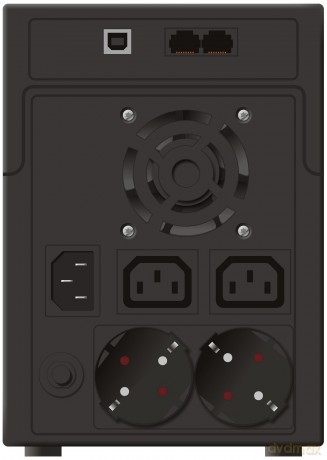 UPS LINE-INTERACTIVE 2200VA 2x SCHUKO + 2x IEC OUT, RJ11/45 IN/OUT, USB, LCD