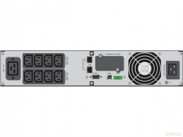 UPS LINE-INTERACTIVE 3000VA 8X IEC, 1X IEC/C19 OUT, RJ45, USB/RS232, LCD, RACK 19''/TOWER