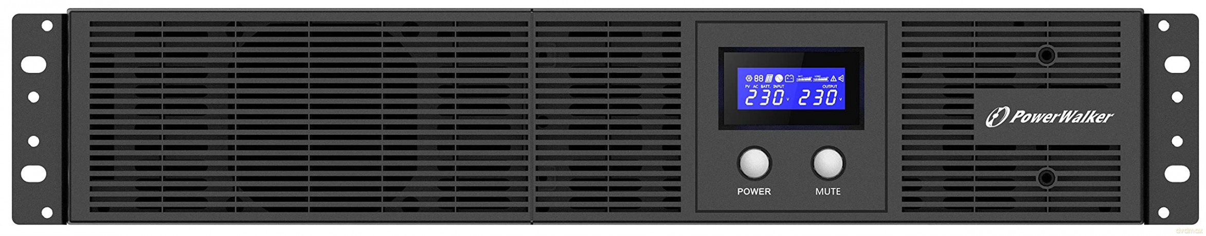 UPS Line-Interactive 3000VA Rack 19 8x IEC Out, RJ11/RJ45 In/Out, USB, LCD, EPO