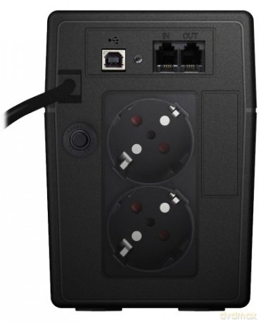 UPS LINE-INTERACTIVE 650VA 2X SCHUKO OUT, RJ11 IN/ OUT, USB, LCD