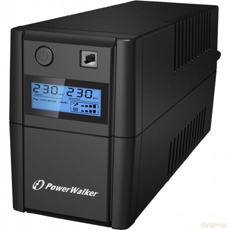 UPS LINE-INTERACTIVE 850VA, 4x IEC, RJ11 IN/OUT, USB, LCD