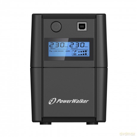 UPS LINE-INTERACTIVE 850VA, 4x IEC, RJ11 IN/OUT, USB, LCD