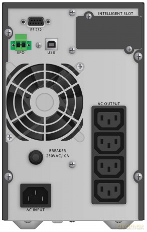 UPS OFFLINE 600VA 6X 230V PL OUT APFC - Wygląd Listwy