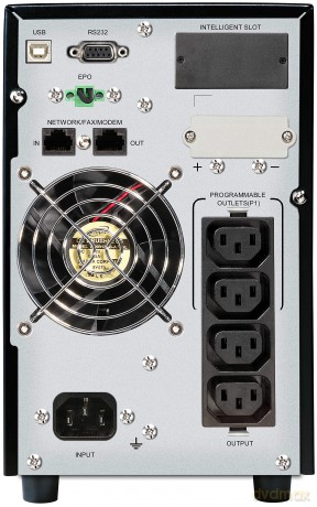 UPS On-Line 1/1 fazy 1500VA CG PF1, USB/RS232, 4x IEC C13, EPO