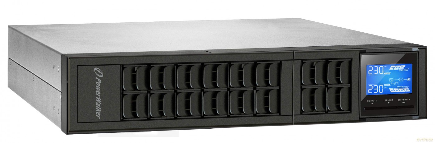 UPS ON-LINE 1000VA CRS 3x IEC OUT, USB/RS-232, LCD, RACK 19''/TOWER, 6A CHARGER