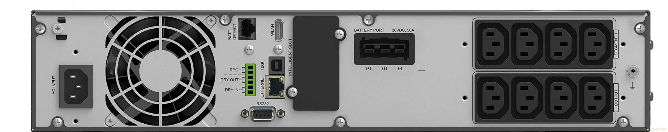 UPS ON-LINE 1500 VA ICR IOT PF1.0 8X IEC OUT, USB/RS-232, LCD