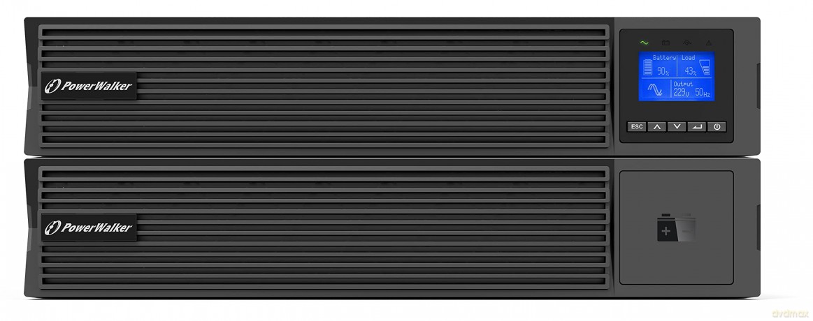 UPS ON-LINE 1500 VA ICR IOT PF1.0 8X IEC OUT, USB/RS-232, LCD