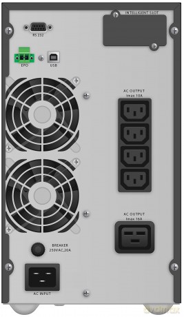UPS ON-LINE 3000VA TG 4x IEC OUT, USB/RS-232, LCD, TOWER, EPO