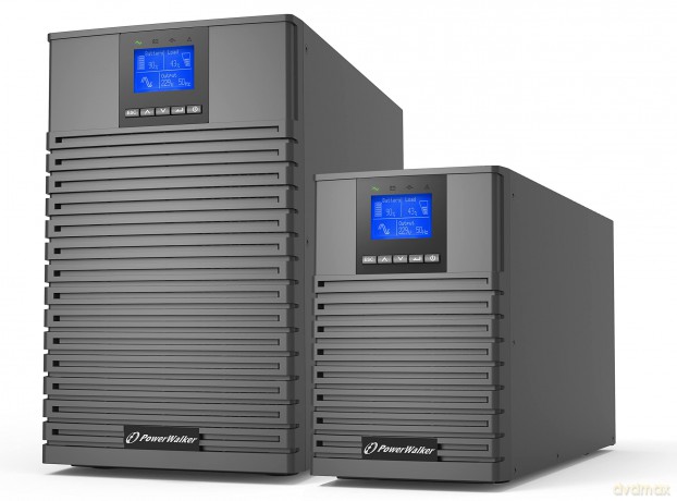 UPS POWERWALKER ON-LINE 1/1 fazy 1000VA ICT IOT PF1 USB/RS-232, 4X IEC C13, C14 EPO, wolnostojący