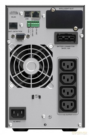 UPS POWERWALKER ON-LINE 1/1 fazy 1000VA ICT IOT PF1 USB/RS-232, 4X IEC C13, C14 EPO, wolnostojący