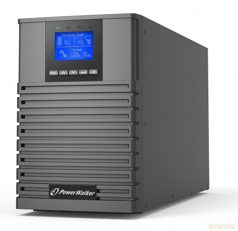 UPS POWERWALKER ON-LINE 1/1 fazy 1500VA ICT IOT PF1 USB/RS-232, 4X IEC C13, C14 EPO, wolnostojący
