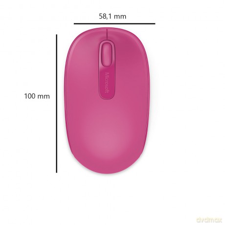 Wireless Mobile Mouse 1850 Magenta Pink - U7Z-00064