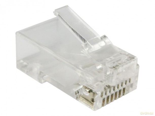 Wtyk przelotowy RJ45 UTP kat.5e (op. 100 szt)