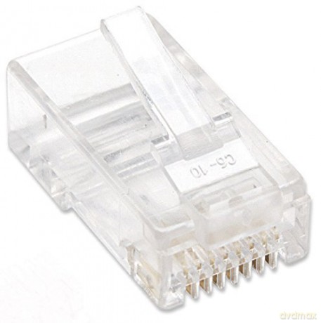 Wtyk RJ45 UTP na drut 8p8c kat.5e słoik 100szt.