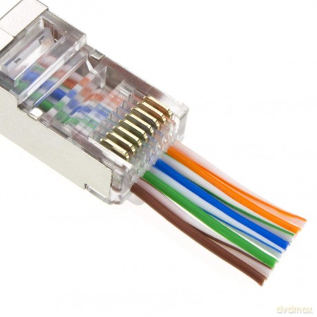 Wtyk sieciowy przelot 8P8C/FTP/50pak