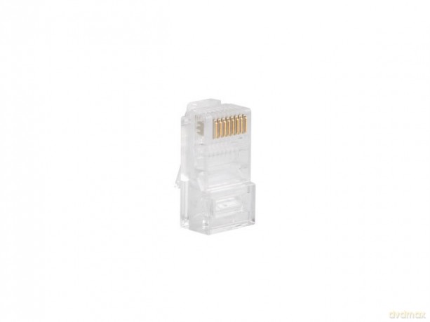 Wtyk sieciowy RJ45 8P8C kat.5E UTP (100szt) do linki i do drutu