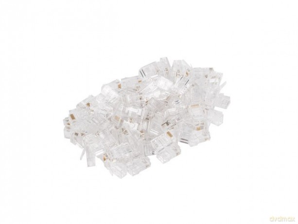 Wtyk sieciowy RJ45 8P8C kat.5E UTP (100szt) do linki i do drutu