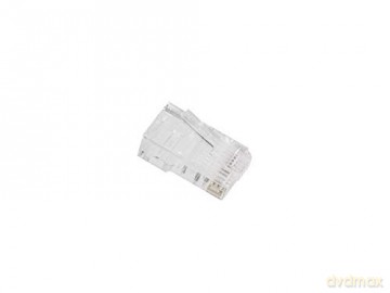 Wtyk sieciowy RJ45 8P8C kat.6 UTP (20szt) z prowadnicą do linki i do drutu