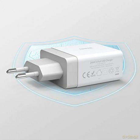 Zasilacz 2xUSB 24 W czarny