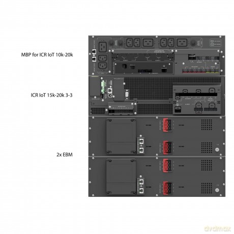 Zasilacz awaryjny Rack VFI 20000 ICRE IOT 3/3 On-line 20KVA terminal RJ-45 USB-B RS-232 3/3 bez akumulatora