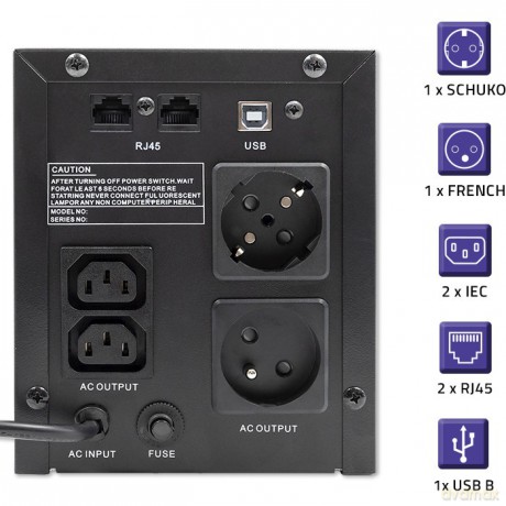 Zasilacz awaryjny UPS | Monolith | 2000VA | 1200W