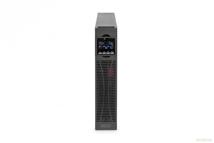 Zasilacz awaryjny UPS Online Rack 19" LCD, 1500VA/1500W, 3x12V/9Ah, 8xC13, USB, RS232, RJ45