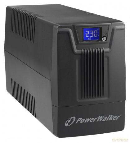 Zasilacz awaryjny UPS POWERWALKER LINE-INTERACTIVE 600VA SCL 2X PL 230V RJ11/45 IN/OUT, USB, LCD