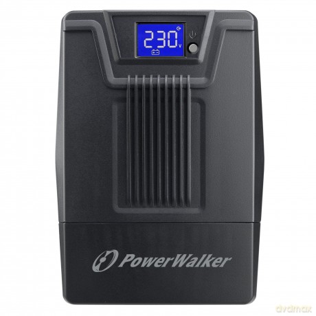 Zasilacz awaryjny UPS POWERWALKER LINE-INTERACTIVE 600VA SCL 2XSCHUKO 230V, RJ11/ 45 IN/OUT, USB, LCD