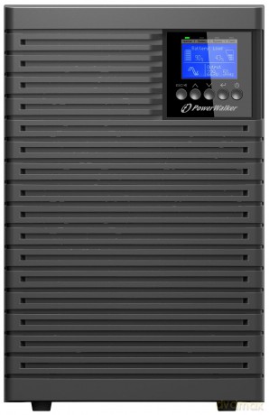 Zasilacz awaryjny UPS POWERWALKER ON-LINE 6000 VA TGS PF1 TERMINAL OUT, USB, EPO, LCD,TOWER