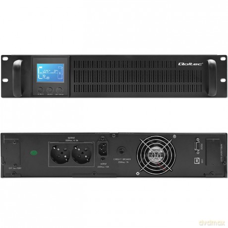 Zasilacz awaryjny UPS RACK | 1kVA | 800W | LCD