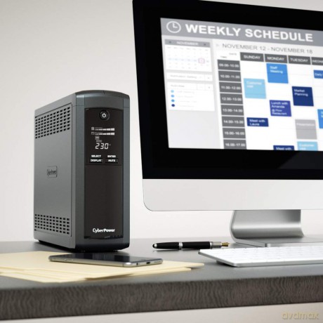 Zasilacz awaryjny UPS VP1200EILCD 1200VA/720W AVR/LCD/8xC13/RJ11/RJ45