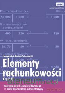 Elementy rachunkowości cz. 1 WZ [KSIĄŻKA]