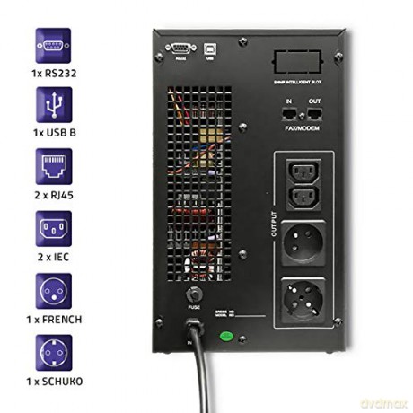 Zasilacz awaryjny UPS, on-line, czysta fala sinusoidalna, 3KVA, 2.4W, LCD, USB