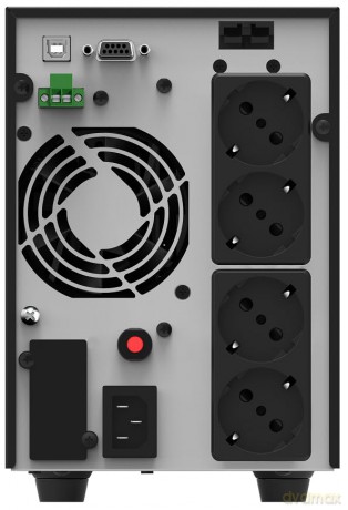 Zasilacz awaryjny VFI 2000 AT on-line 2000VA 4x230V schuko USB-B RS-232 LCD tower EPO