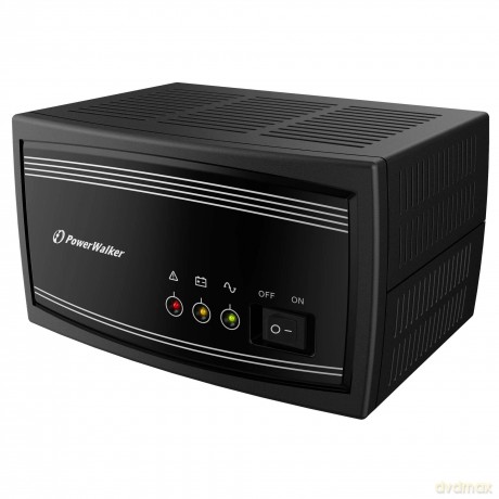Zasilacz INVERTER 650VA ŁADOWARKA 15A, CZYSTA FALA SINUSOIDALNA (BEZ AKUMULATORÓW)