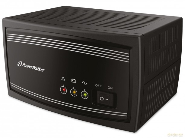 Zasilacz INVERTER 650VA ŁADOWARKA 15A, CZYSTA FALA SINUSOIDALNA (BEZ AKUMULATORÓW) SCHUKO