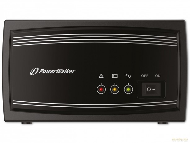 Zasilacz INVERTER 650VA ŁADOWARKA 15A, CZYSTA FALA SINUSOIDALNA (BEZ AKUMULATORÓW) SCHUKO