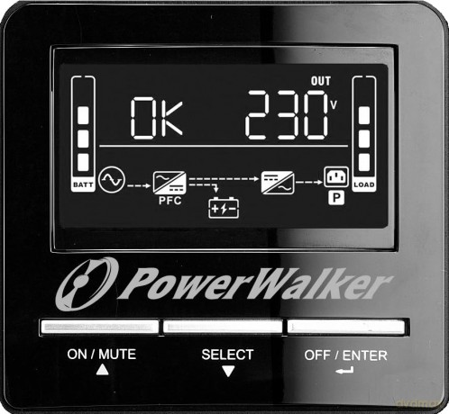 Zasilacz Line-Interactive 3000VA CW 8xIEC C13, USB, RS232LCD POE