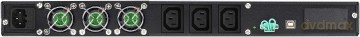 Zasilacz UPS On-Line 1000VA 3x IEC Out, USB/RS-232, LCD, Rack 19 cali/1U