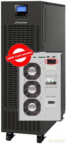 Zasilacz UPS ON-LINE 3/3 FAZY CPG PF1 15 KVA, TERMINAL OUT, UUSB/RS-232, EPO, LCD, SNMP, TOWER
