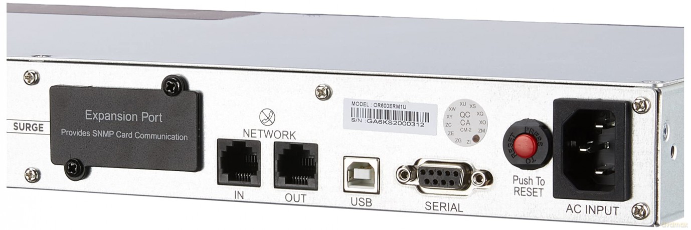 zasilacz UPS OR600ERM1U 600VA/360W/6xIEC/AVR/LCD