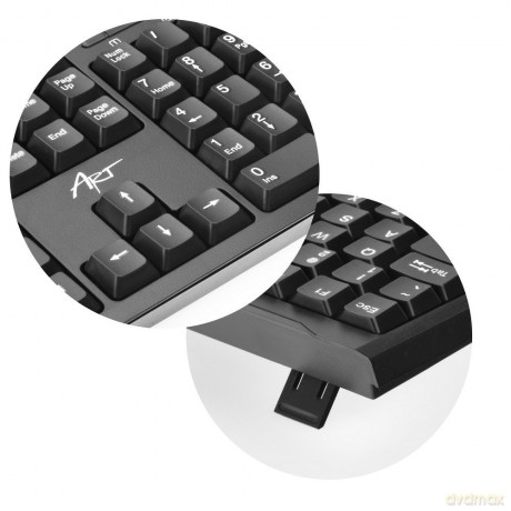 Zestaw bezprzewodowy klawiatura + mysz AK-48A USB