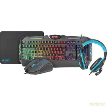 Zestaw dla graczy 4 w 1 Thunderstreak 3.0 klawiatura + mysz + słuchawki + podkładka