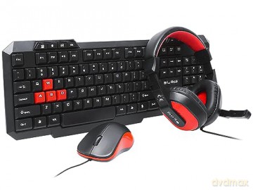Zestaw gamingowy Klawiatura + mysz + słuchawki