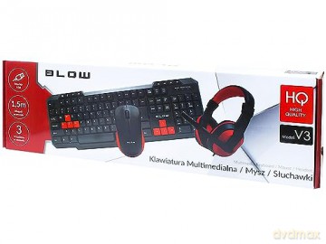 Zestaw gamingowy Klawiatura + mysz + słuchawki