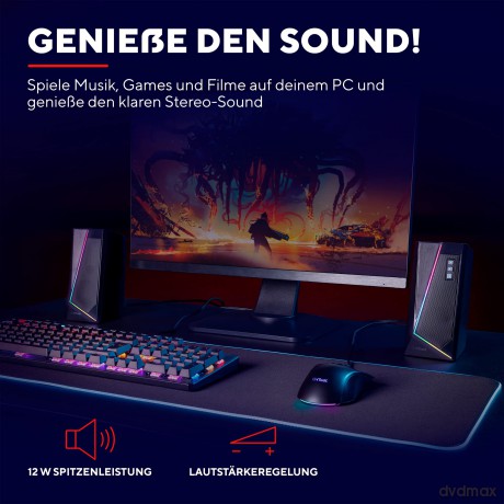Zestaw głośników podświetlanych GXT 609 ZOXA RGB