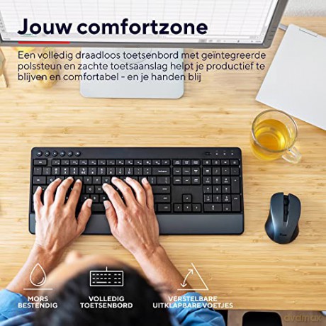 Zestaw klawiatura i mysz bezprzewodowa Trezo Eco US
